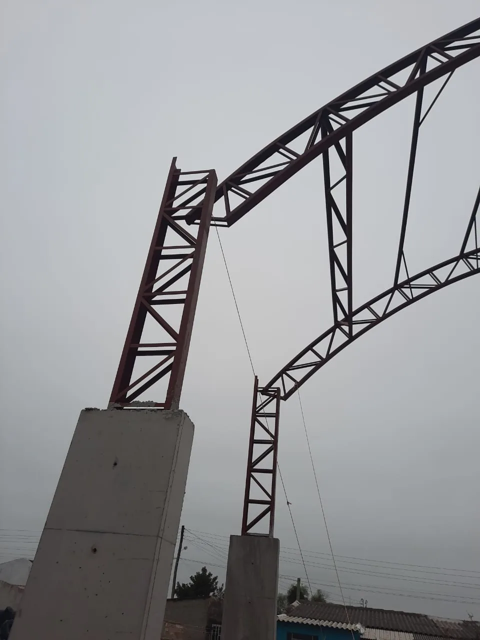 Estrutura metálica em estrutura metálica da Lisboa Metalúrgica em Porto Alegre