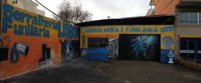 Fachada da Lisboa Metalúrgica na Av. Protásio Alves, 6980, Petrópolis, Porto Alegre