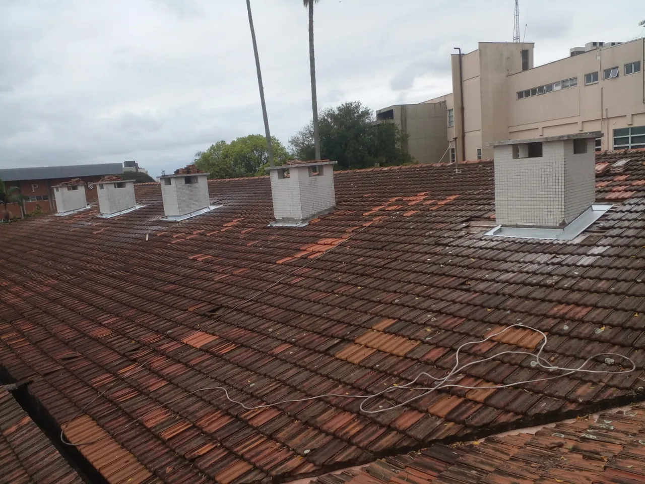 Chaminé de lareira da Lisboa Metalúrgica em Porto Alegre